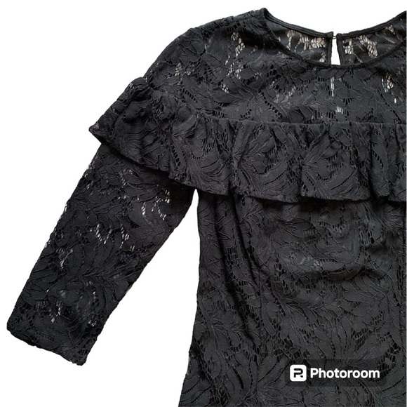 Crown and Ivy black lace dress, NWT - Picture 3 of 7